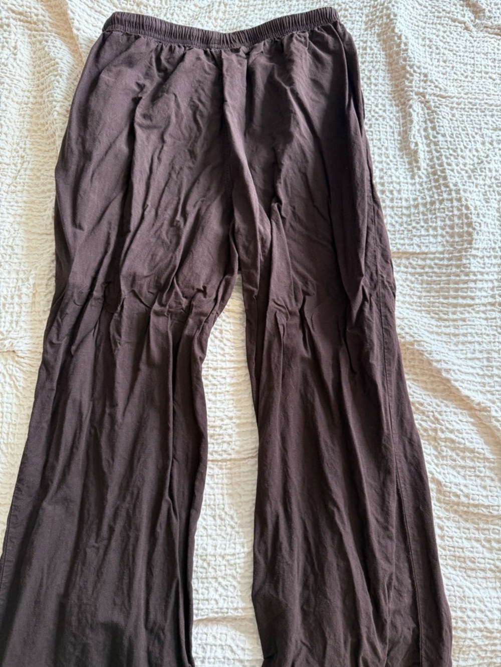 Uniqlo Brown Wide-Leg Drawstring Pants - Picture 2 of 5